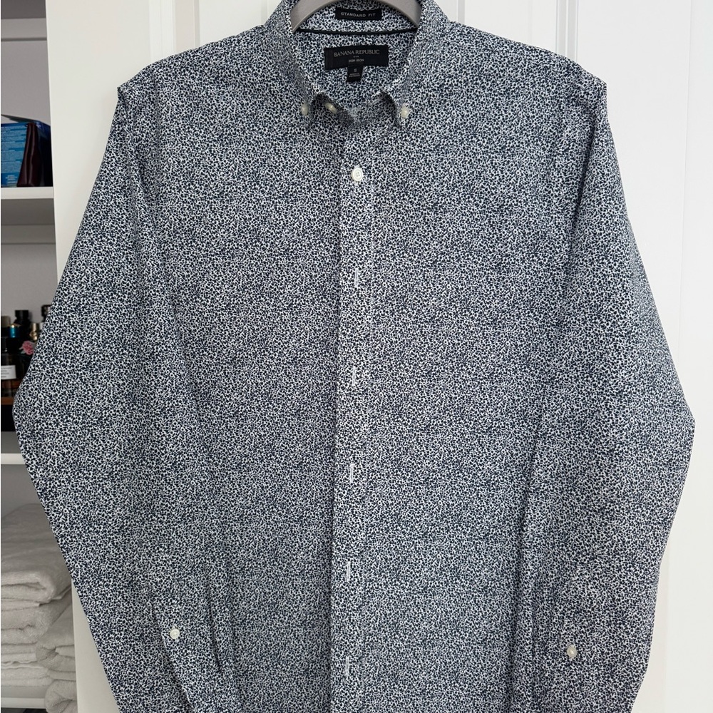 Banana Republic Black and White Casual Shirt
